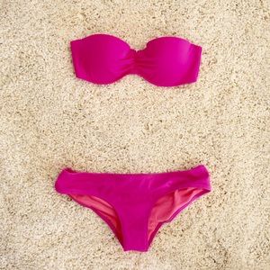 VS Hot Pink Bandeau Push-up Bikini
